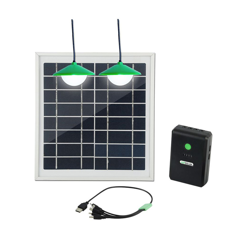 Kit de iluminação solar para casa